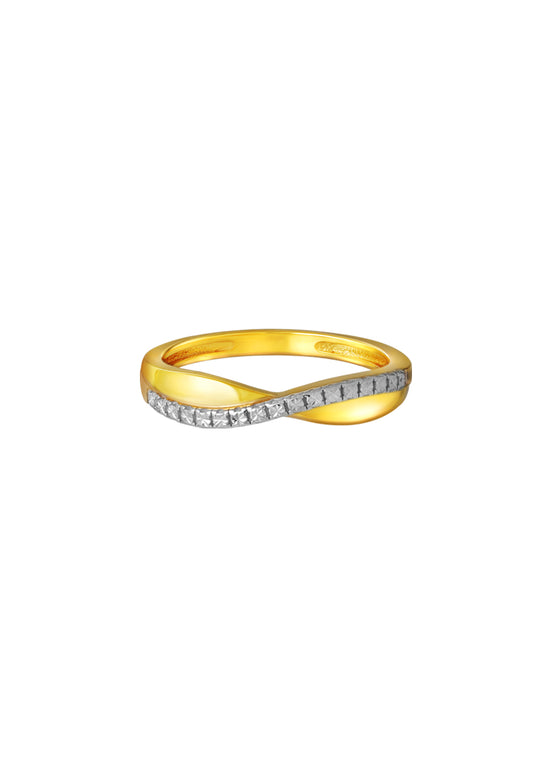 TOMEI Diamond Cut Collection Ring, Yellow Gold 916