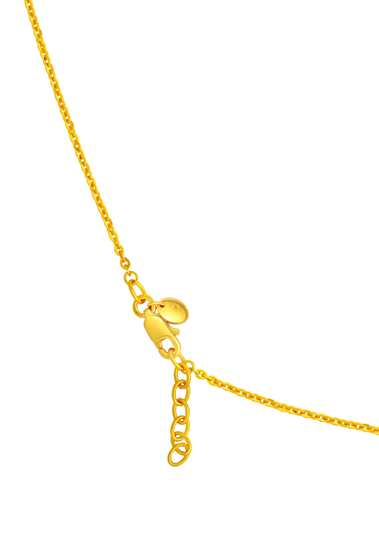 TOMEI Flower Necklace, Yellow Gold 916