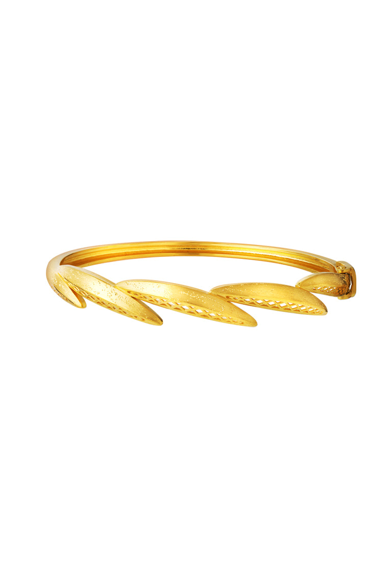 TOMEI Sri Puteri, The Anyaman Series Bangle, Yellow Gold 916