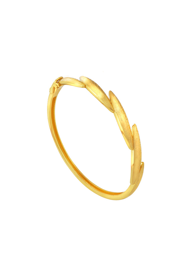 TOMEI Sri Puteri, The Anyaman Series Bangle, Yellow Gold 916