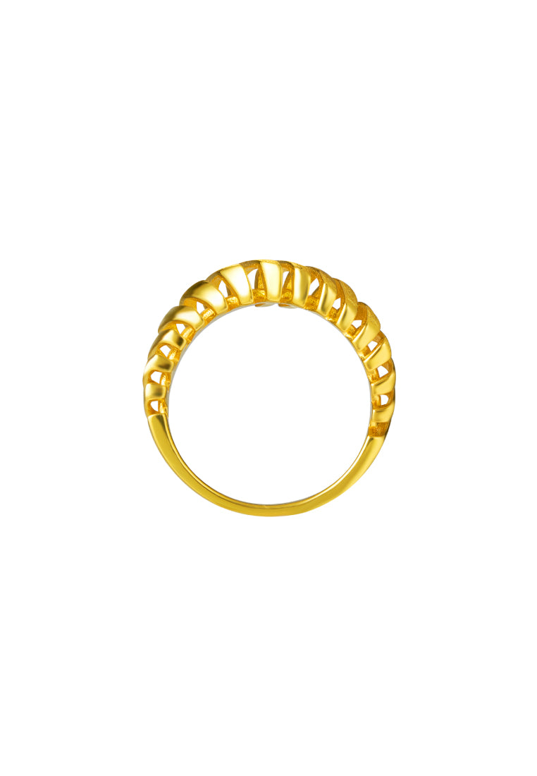 TOMEI Sri Puteri Collection Dominoes Ring, Yellow Gold 916