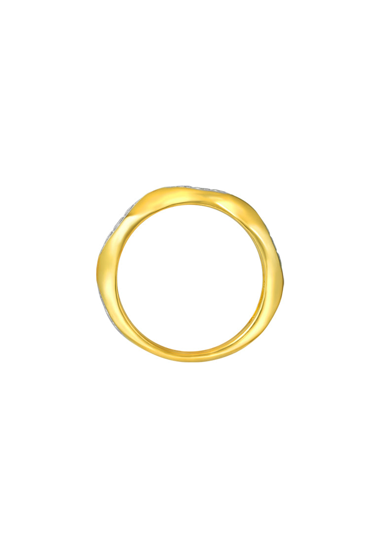TOMEI Diamond Cut Collection Ring, Yellow Gold 916