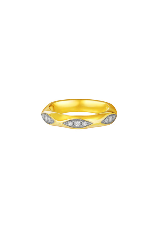 TOMEI Diamond Cut Collection Ring, Yellow Gold 916