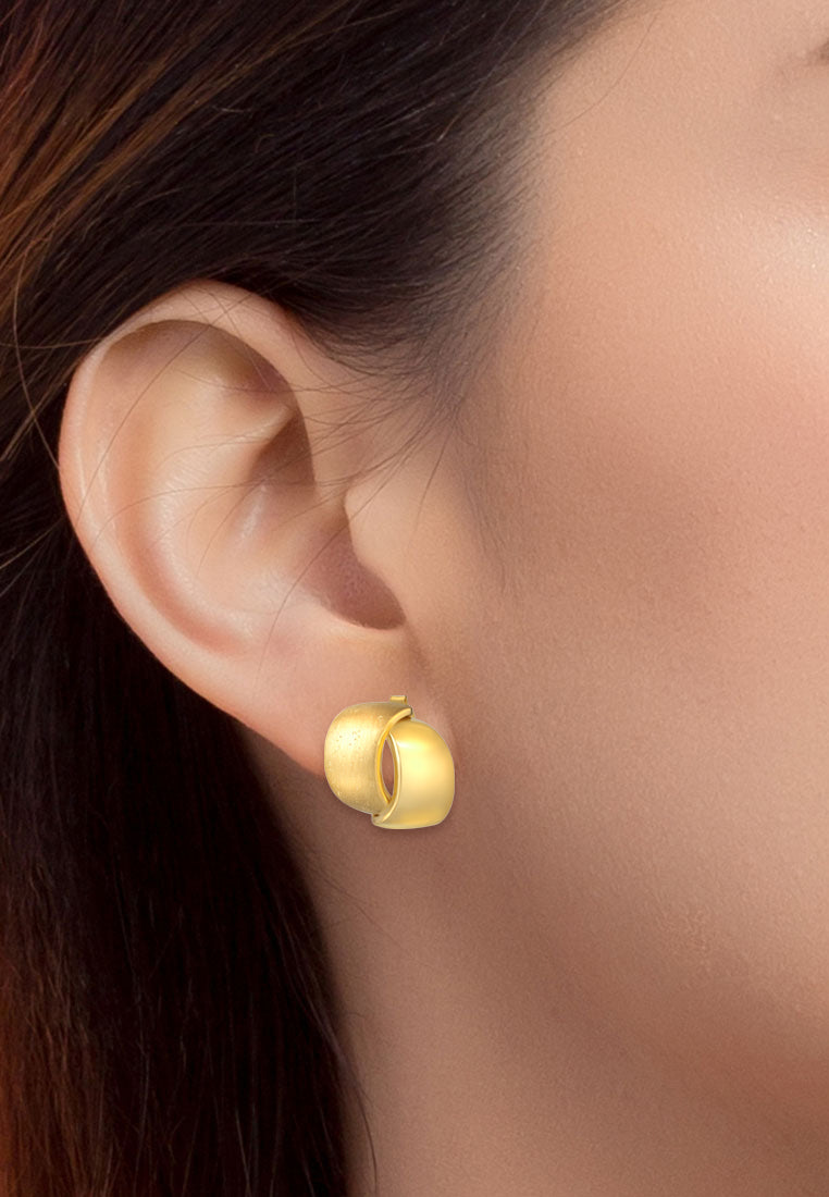 TOMEI Sri Puteri, The Harmony Series Earrings, Yellow Gold 916