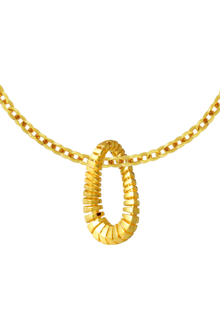 TOMEI Sri Puteri Collection Dominoes Pendant, Yellow Gold 916
