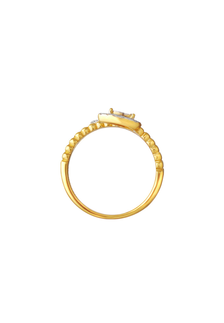 TOMEI Diamond Cut Collection Ring, Yellow Gold 916