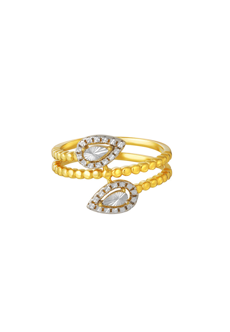 TOMEI Diamond Cut Collection Ring, Yellow Gold 916