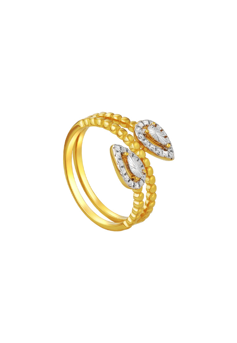 TOMEI Diamond Cut Collection Ring, Yellow Gold 916