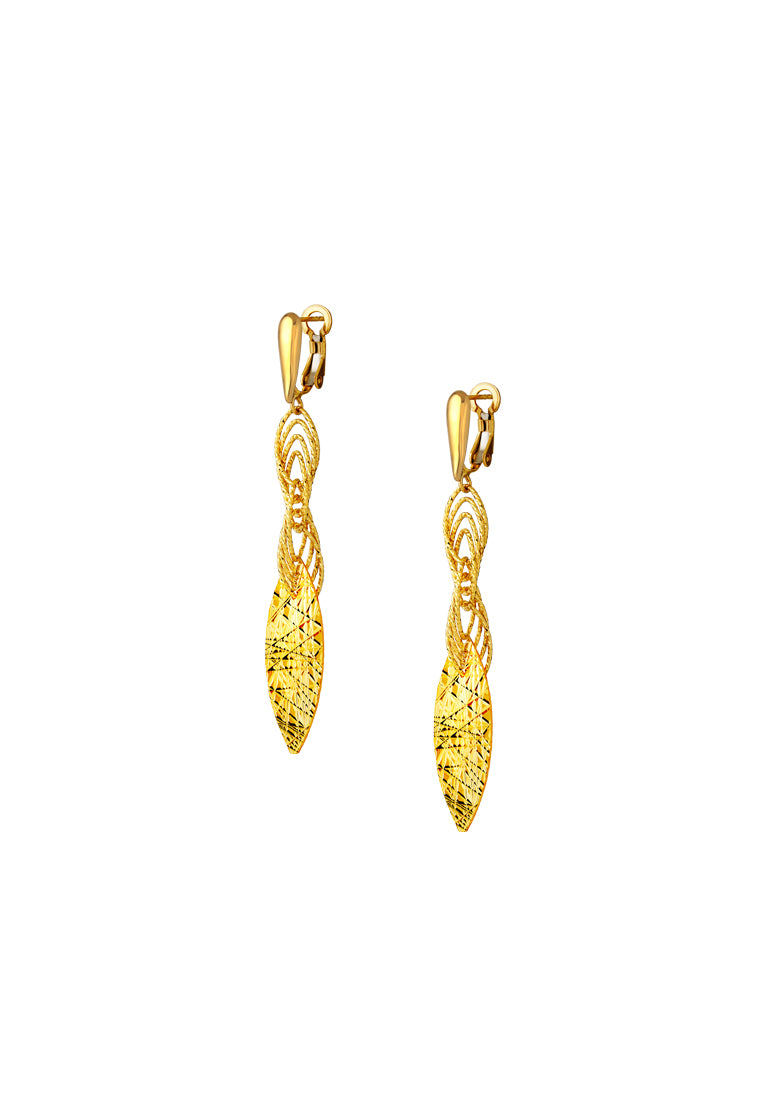 TOMEI Lusso Italia Ayu Collection Earrings, Yellow Gold 916