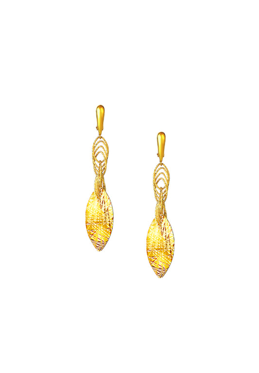 TOMEI Lusso Italia Ayu Collection Earrings, Yellow Gold 916