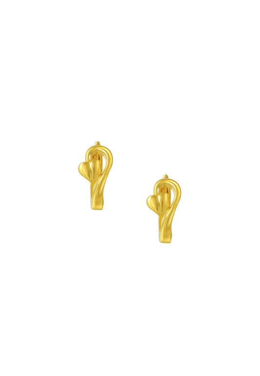TOMEI Lovely Loop Earrings, Yellow Gold 916