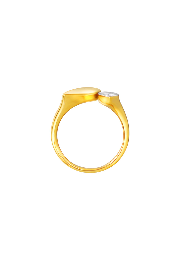 TOMEI Diamond Cut Collection Ring, Yellow Gold 916