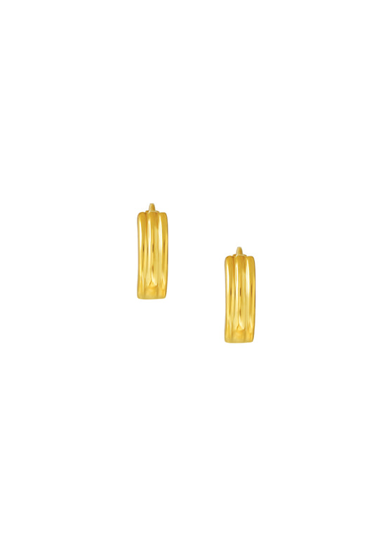 TOMEI Loop Earrings, Yellow Gold 916