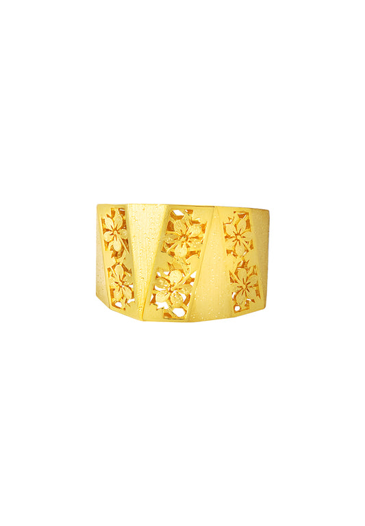 TOMEI Sri Puteri, The Kerawang Series Ring, Yellow Gold 916