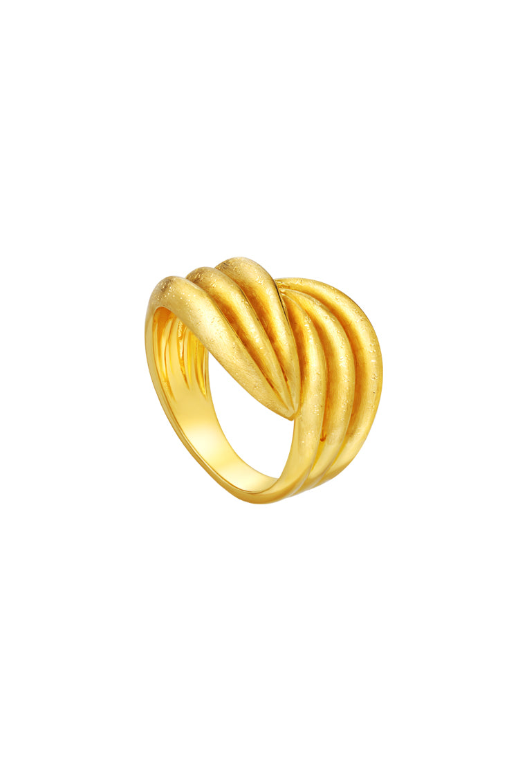 TOMEI Sri Puteri, The Anyaman Series Ring, Yellow Gold 916