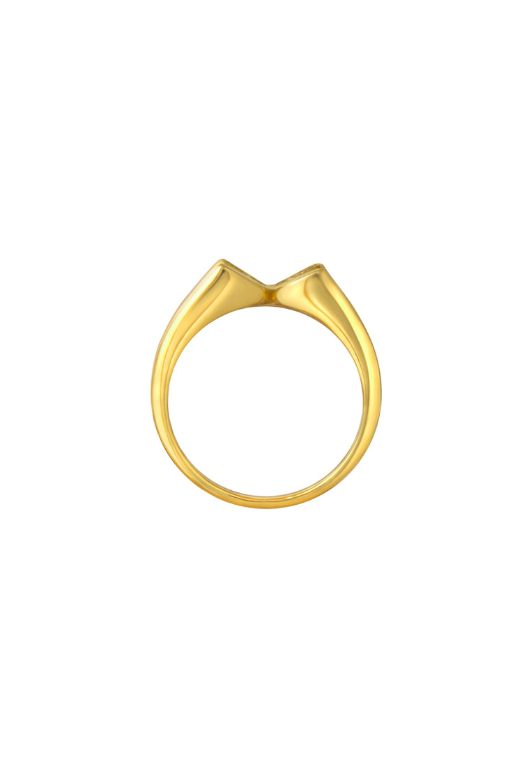 TOMEI Diamond Cut Collection Ring, Yellow Gold 916