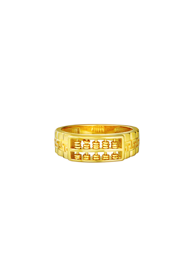 TOMEI Abacus Ring, Yellow Gold 916