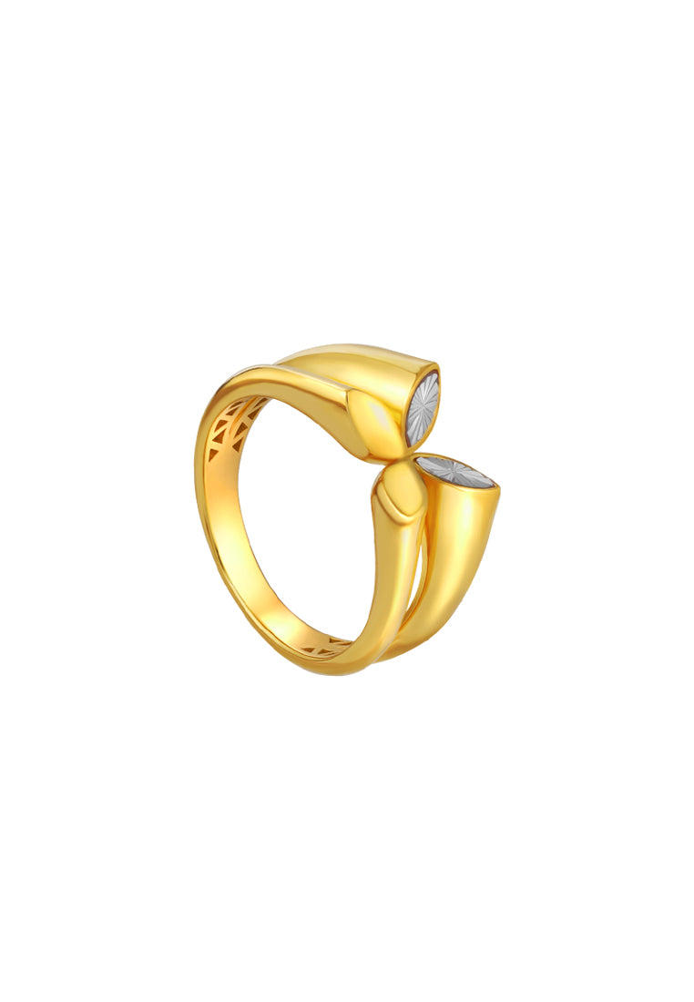 TOMEI Diamond Cut Collection Ring, Yellow Gold 916