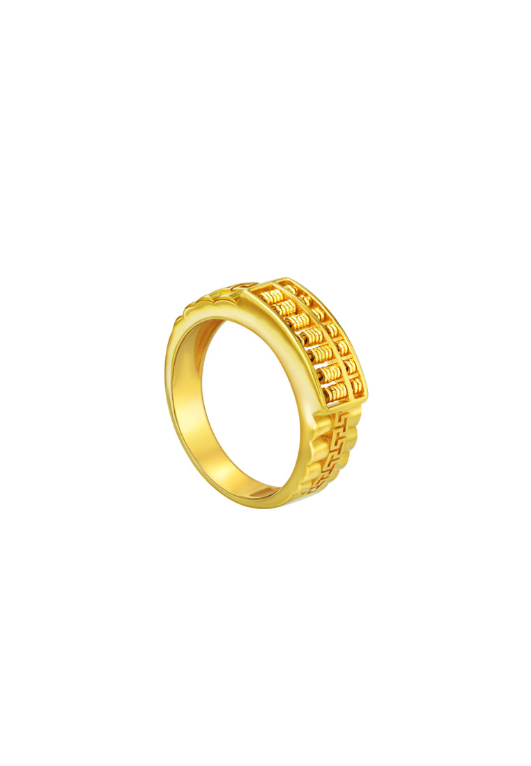 TOMEI Abacus Ring, Yellow Gold 916