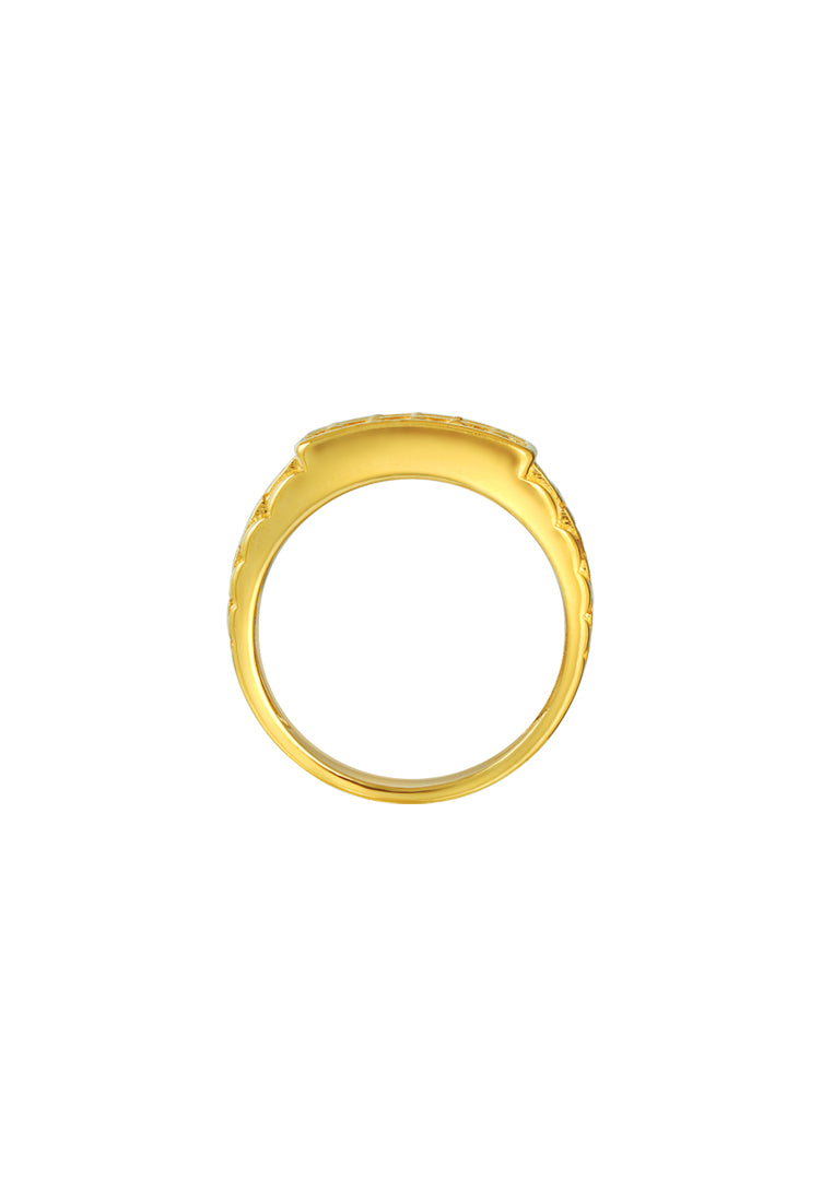 TOMEI Abacus Ring, Yellow Gold 916