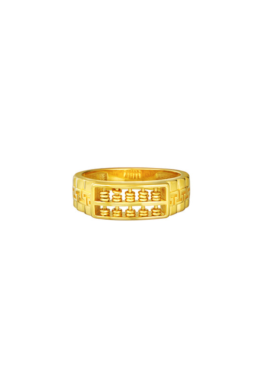 TOMEI Abacus Ring, Yellow Gold 916
