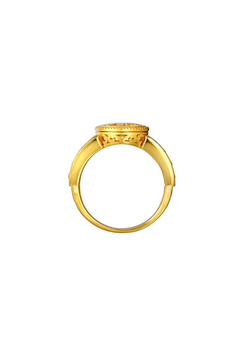 TOMEI Abacus Ring, Yellow Gold 916