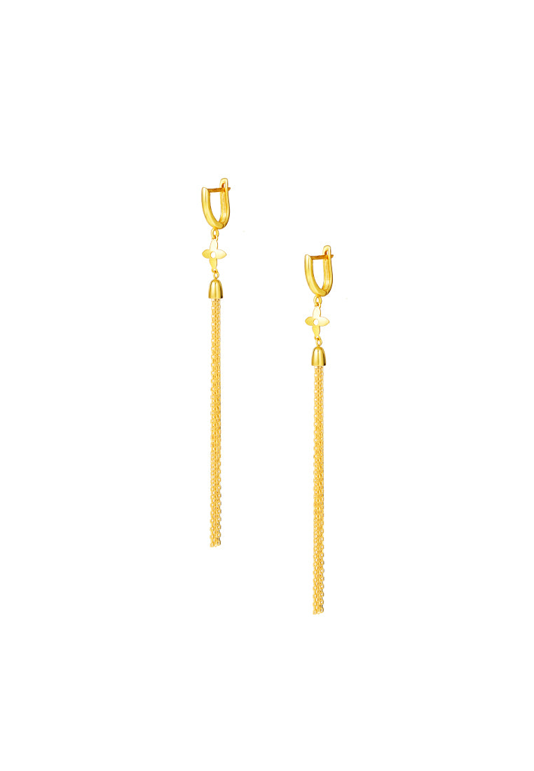 TOMEI Lusso Italia Tassel Earrings, Yellow Gold 916
