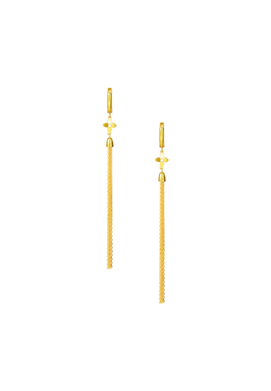 TOMEI Lusso Italia Tassel Earrings, Yellow Gold 916