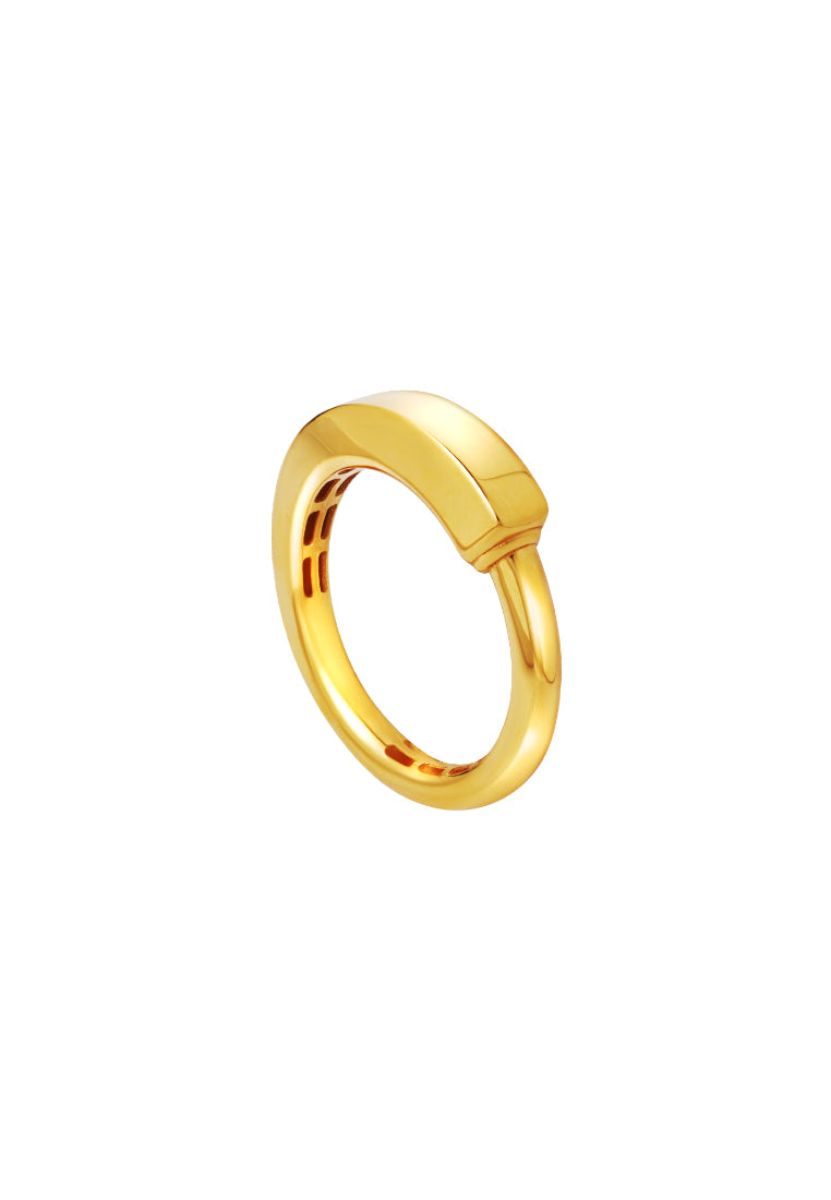 TOMEI Lusso Italia Ring, Yellow Gold 916