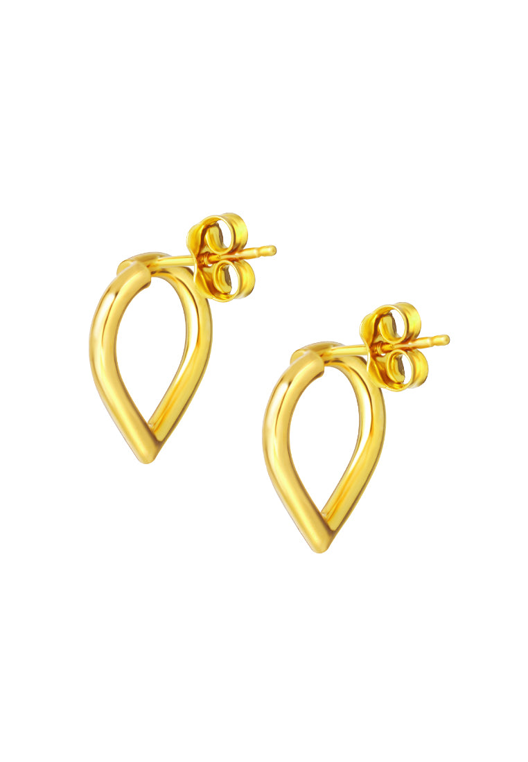 TOMEI Lusso Italia Loop Earrings, Yellow Gold 916