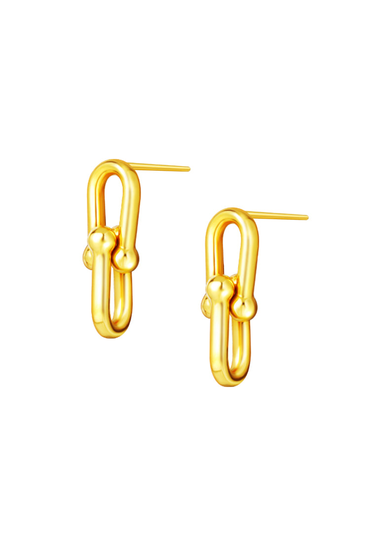 TOMEI Lusso Italia Clip Earrings, Yellow Gold 916