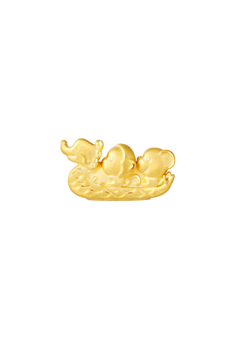 TOMEI [Online Exclusive] Dragon Boat Charm (3 Match Zodiac), Yellow Gold 999