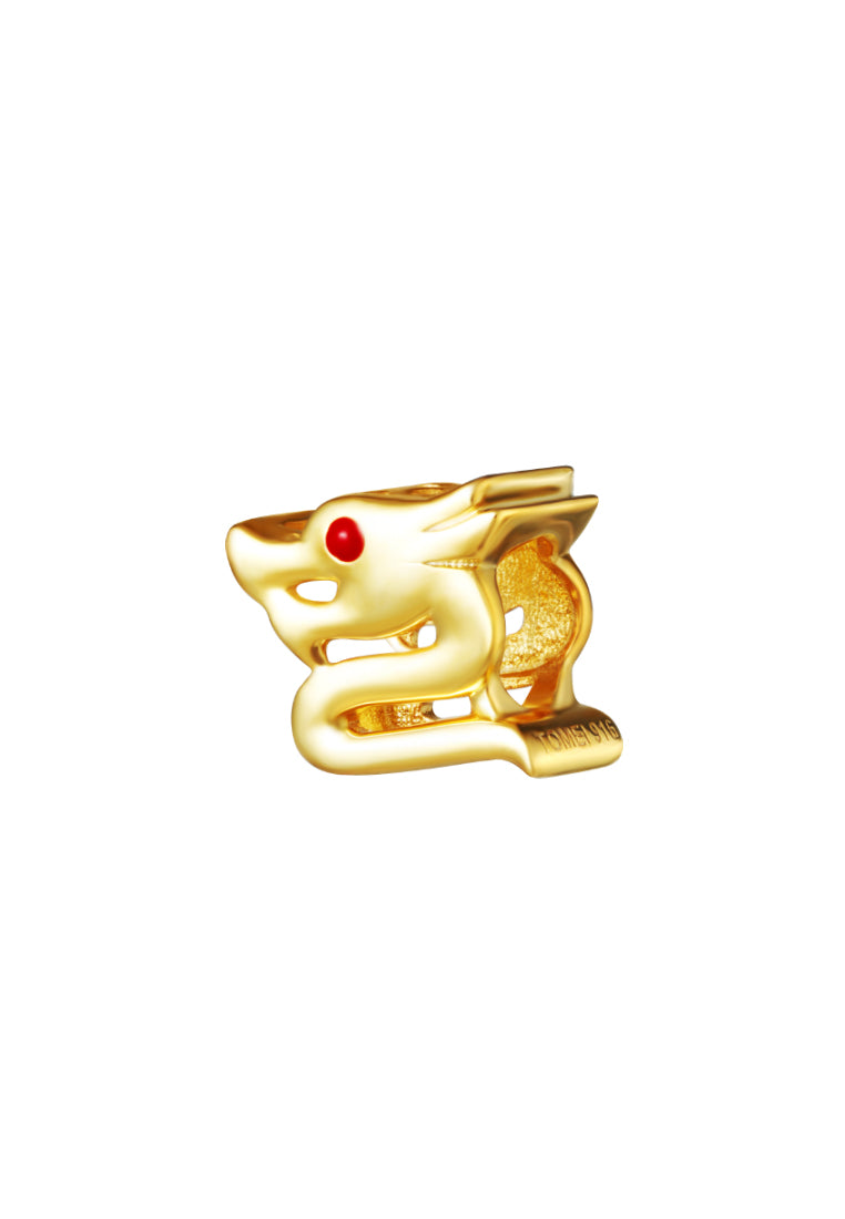 TOMEI Chomel Dragon Charm, Yellow Gold 916