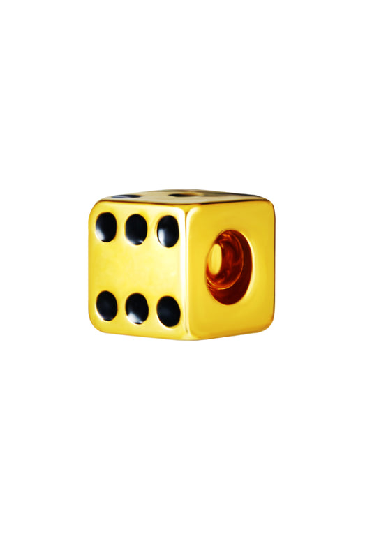 TOMEI Chomel Lucky Dice Charm, Yellow Gold 916