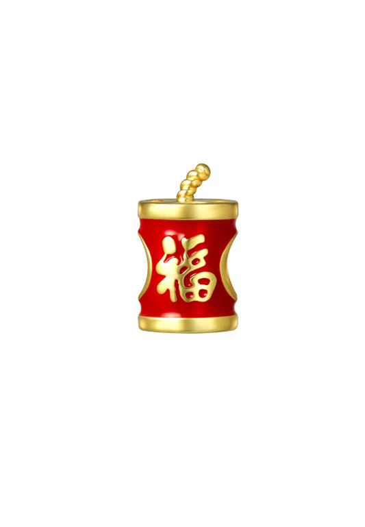 TOMEI Chomel Firecracker Charm, Yellow Gold 916