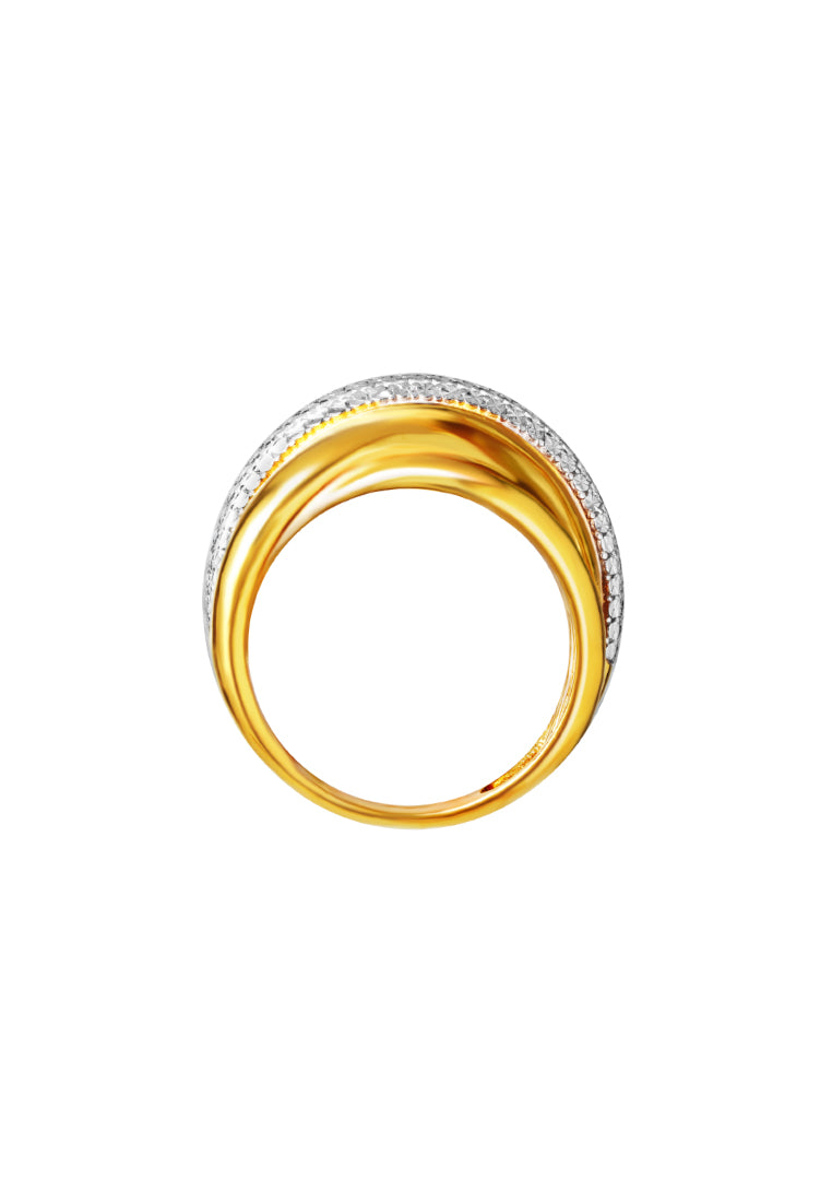 TOMEI Diamond Cut Collection Ring, Yellow Gold 916