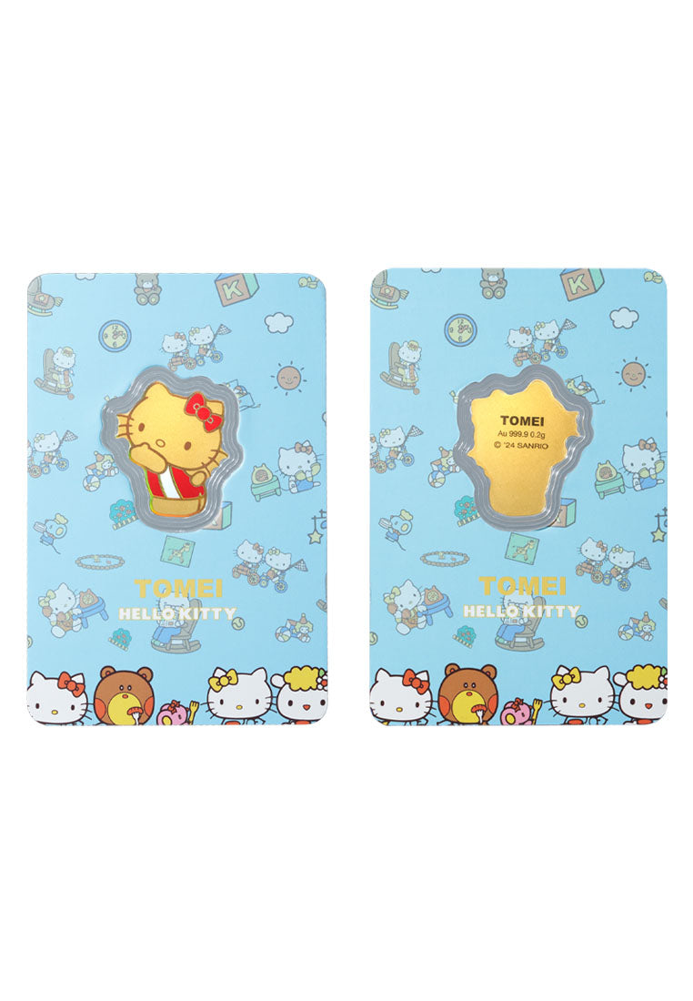 TOMEI x Sanrio Hello Kitty Playgrounds Gold Wafer 0.20G I Fine Gold 9999