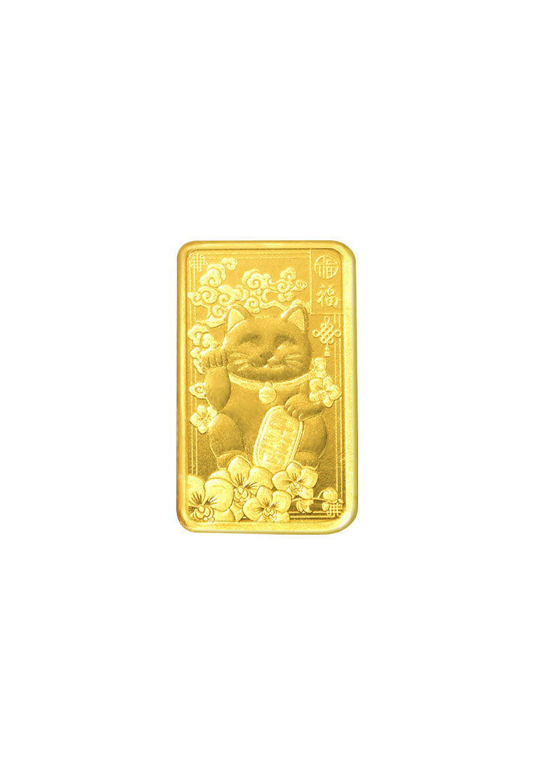 TOMEI x PAMP Lucky Cat Gold Bar 2.5G I Fine Gold 9999