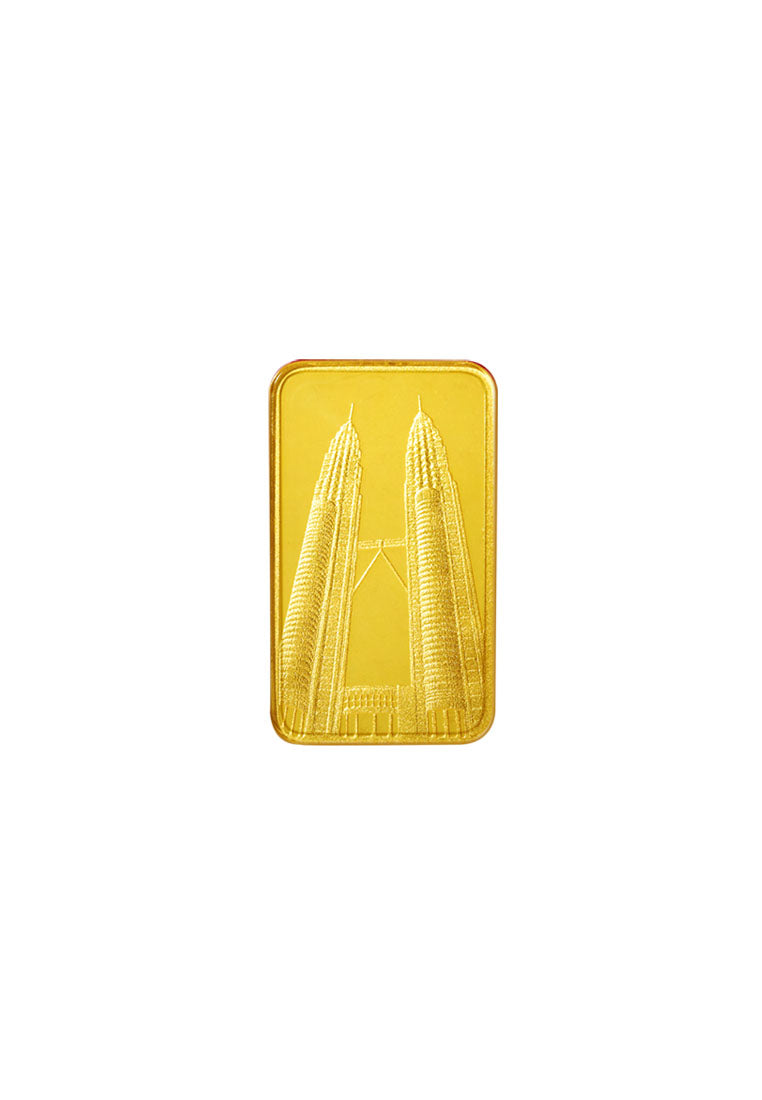 [TOMEI Exclusive] KLCC Twin Towers Gold Bar 1OZ I Fine Gold 9999