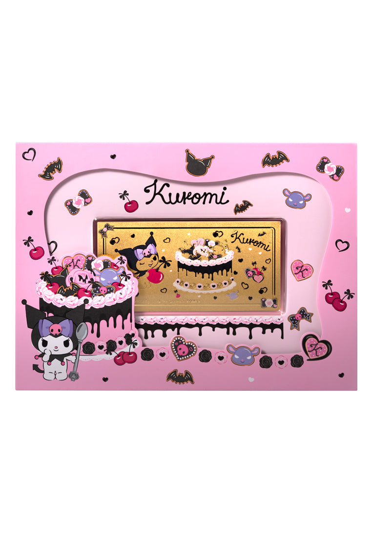 TOMEI X SANRIO Kuromi Gold Foil 1G, Yellow Gold 9999