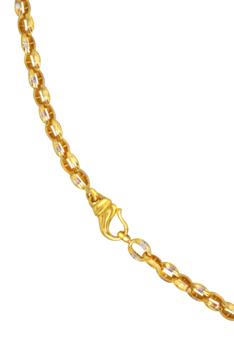 TOMEI Elongated Statement Bead Necklace, Yellow Gold 916