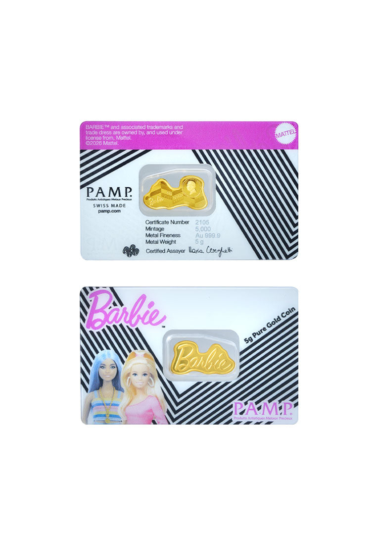 TOMEI x PAMP Barbie Gold Bar 5GM I Fine Gold 9999
