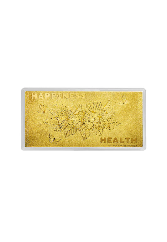 TOMEI Happiness & Health Gold Wafer (0.5G), Yellow Gold 9999