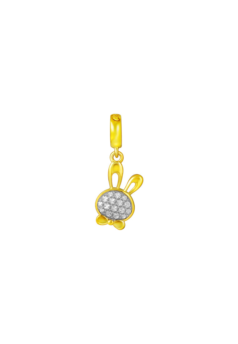 TOMEI Chomel Collection Rabbit Charm, Yellow Gold 916