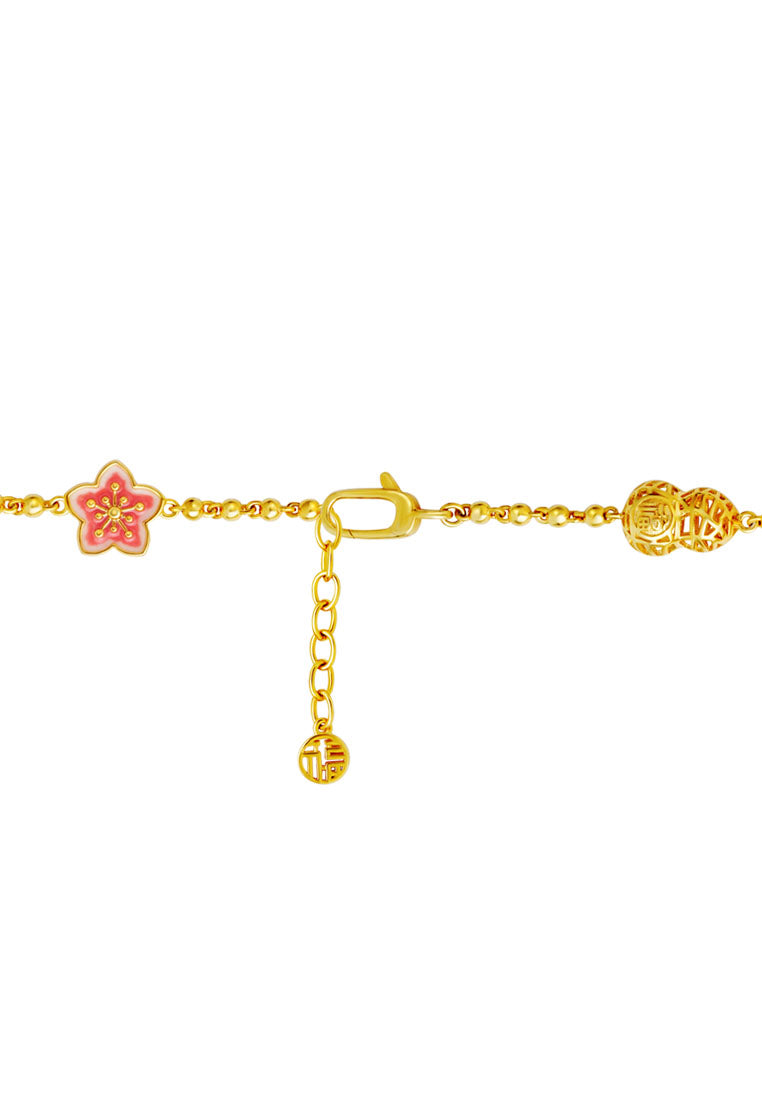 TOMEI Auspicious Gourd Bracelet, Yellow Gold 916