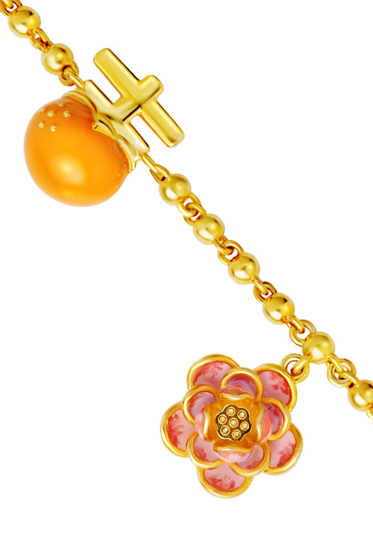 TOMEI Auspicious Gourd Bracelet, Yellow Gold 916