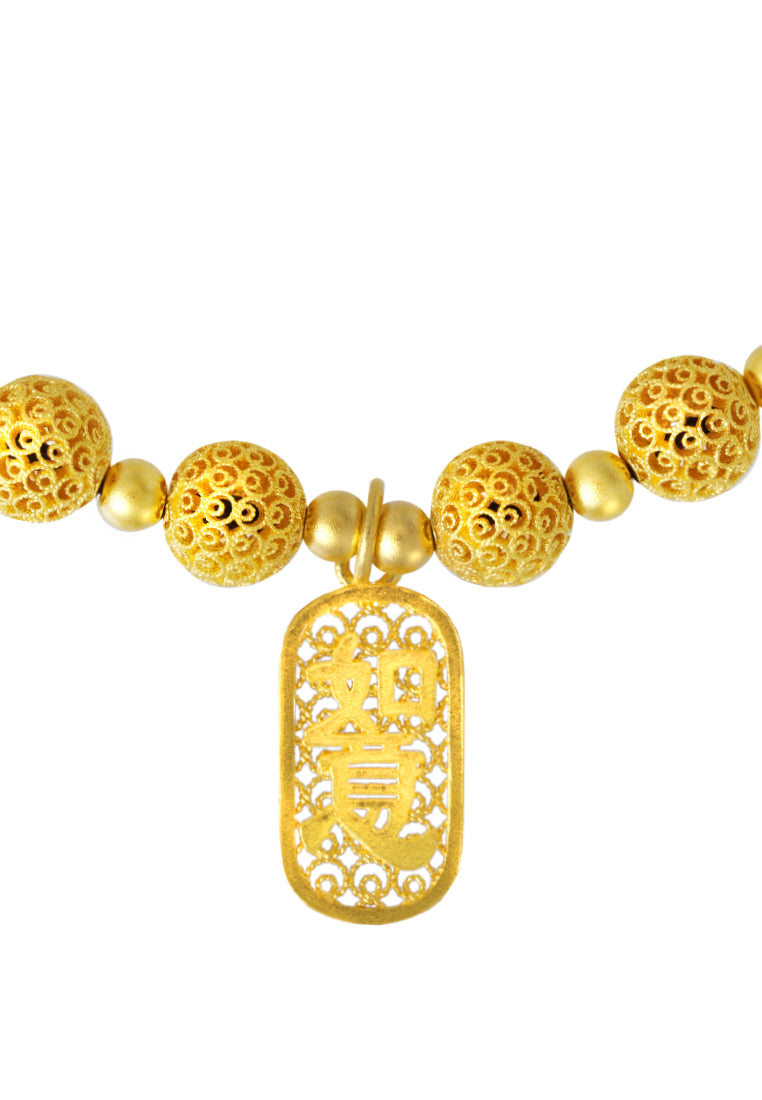 TOMEI Auspicious Ru Yi Bracelet, Yellow Gold 999