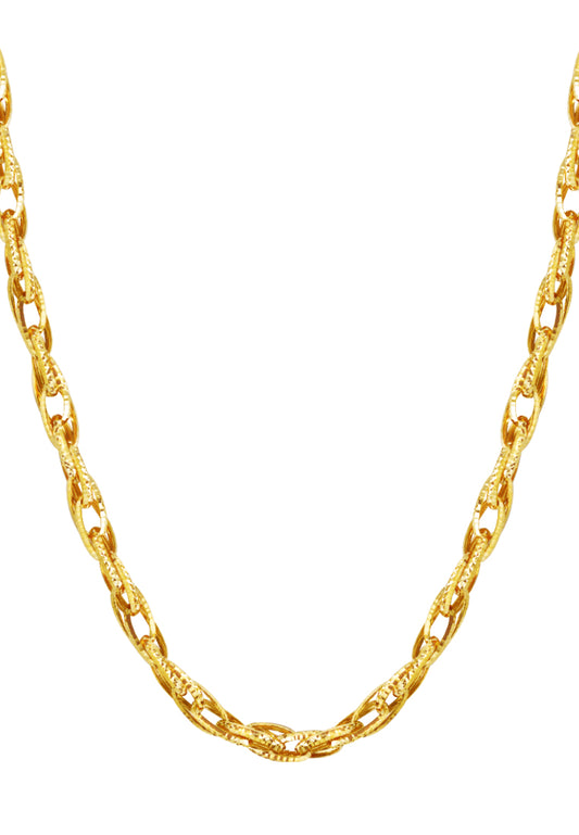 TOMEI Layered Loop Necklace, Yellow Gold 916
