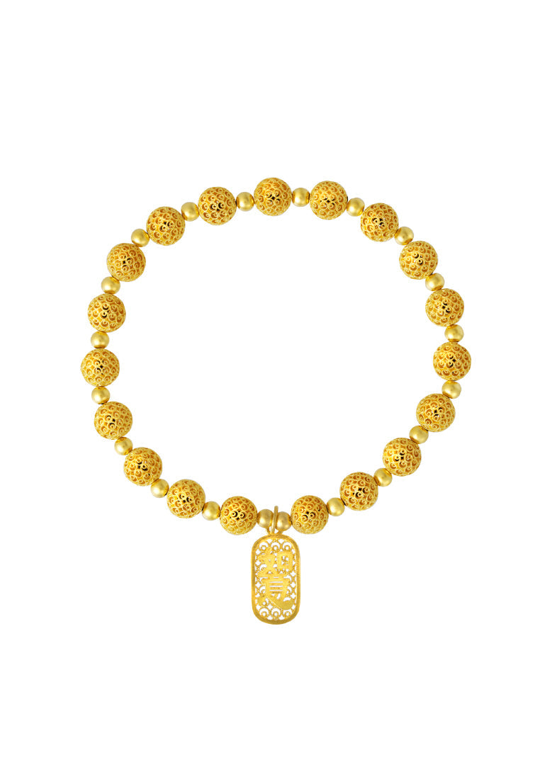 TOMEI Auspicious Ru Yi Bracelet, Yellow Gold 999