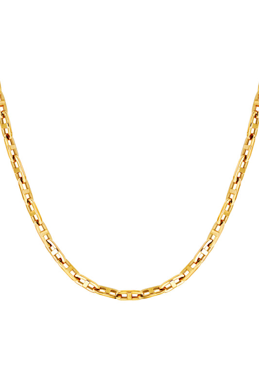 TOMEI Lusso Italia Split Link Chain Necklace, Yellow Gold 916